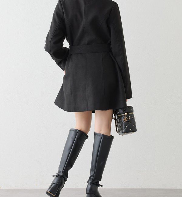  「【SＭサイズあり】リボン取り外し可能ミドルコート」|その他|