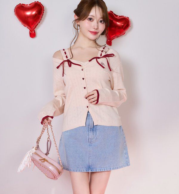  「【Heart collection】ハートポケットミニスカート」|スカート|