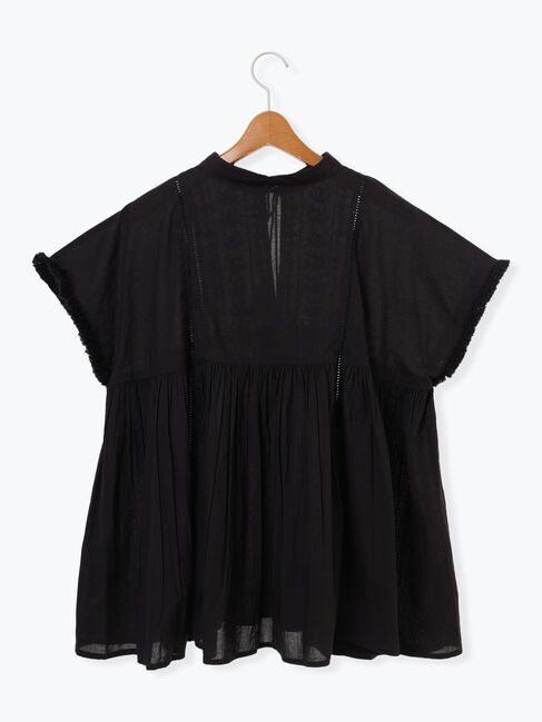 Lugnoncure「【INDIA made】タッセル付き刺繍ブラウス」|シャツ・ブラウス|