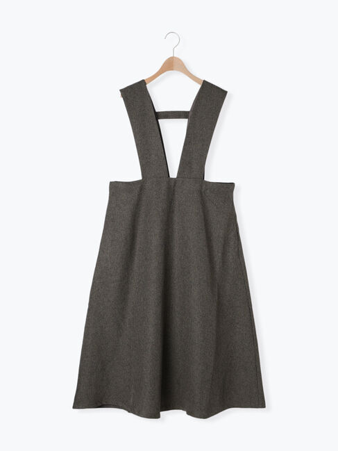 Samansa Mos2「ツイードライクジャンパースカート」|ワンピース|