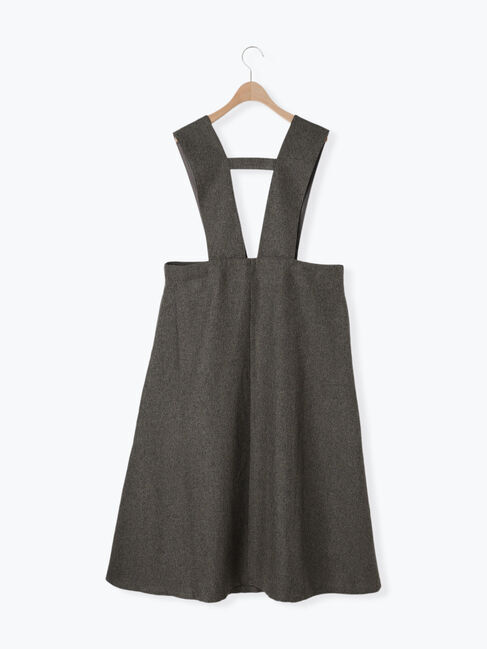 Samansa Mos2「ツイードライクジャンパースカート」|ワンピース|