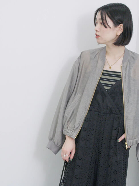 Samansa Mos2 blue「マルチボーダータンク」|Tシャツ・カットソー|