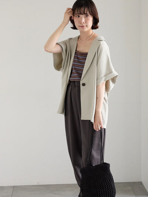 Samansa Mos2 blue「◎裏毛センタースリットパンツ」|その他|