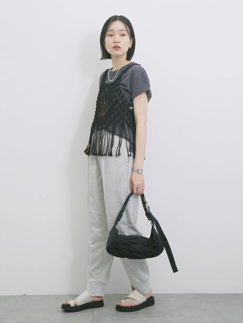 Samansa Mos2 blue「◎裏毛センタースリットパンツ」|その他|