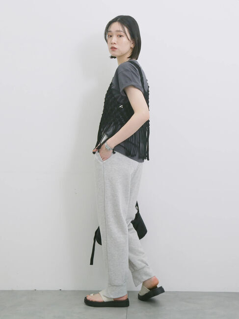 Samansa Mos2 blue「◎裏毛センタースリットパンツ」|その他|