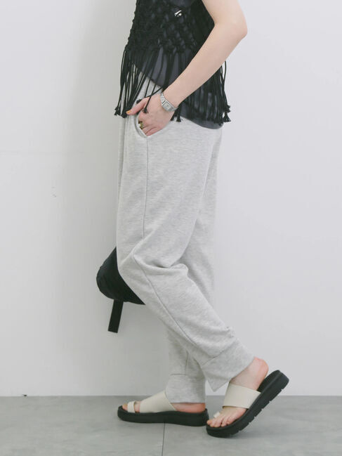 Samansa Mos2 blue「◎裏毛センタースリットパンツ」|その他|