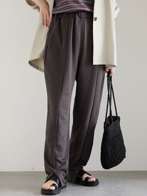 Samansa Mos2 blue「◎裏毛センタースリットパンツ」|その他|