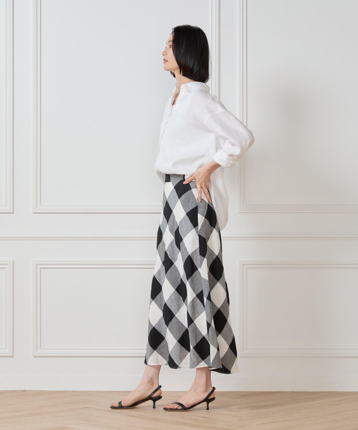 7-IDconcept.「《大きいサイズ》リネンシャツ」|シャツ・ブラウス|