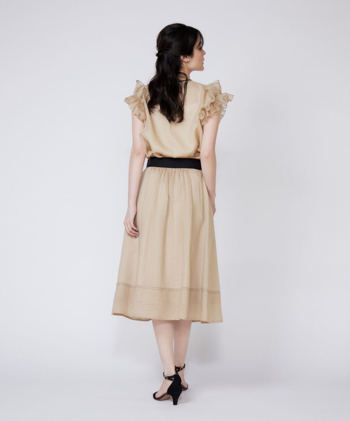 Maglie le cassetto「シアーフリルブラウス」|シャツ・ブラウス|