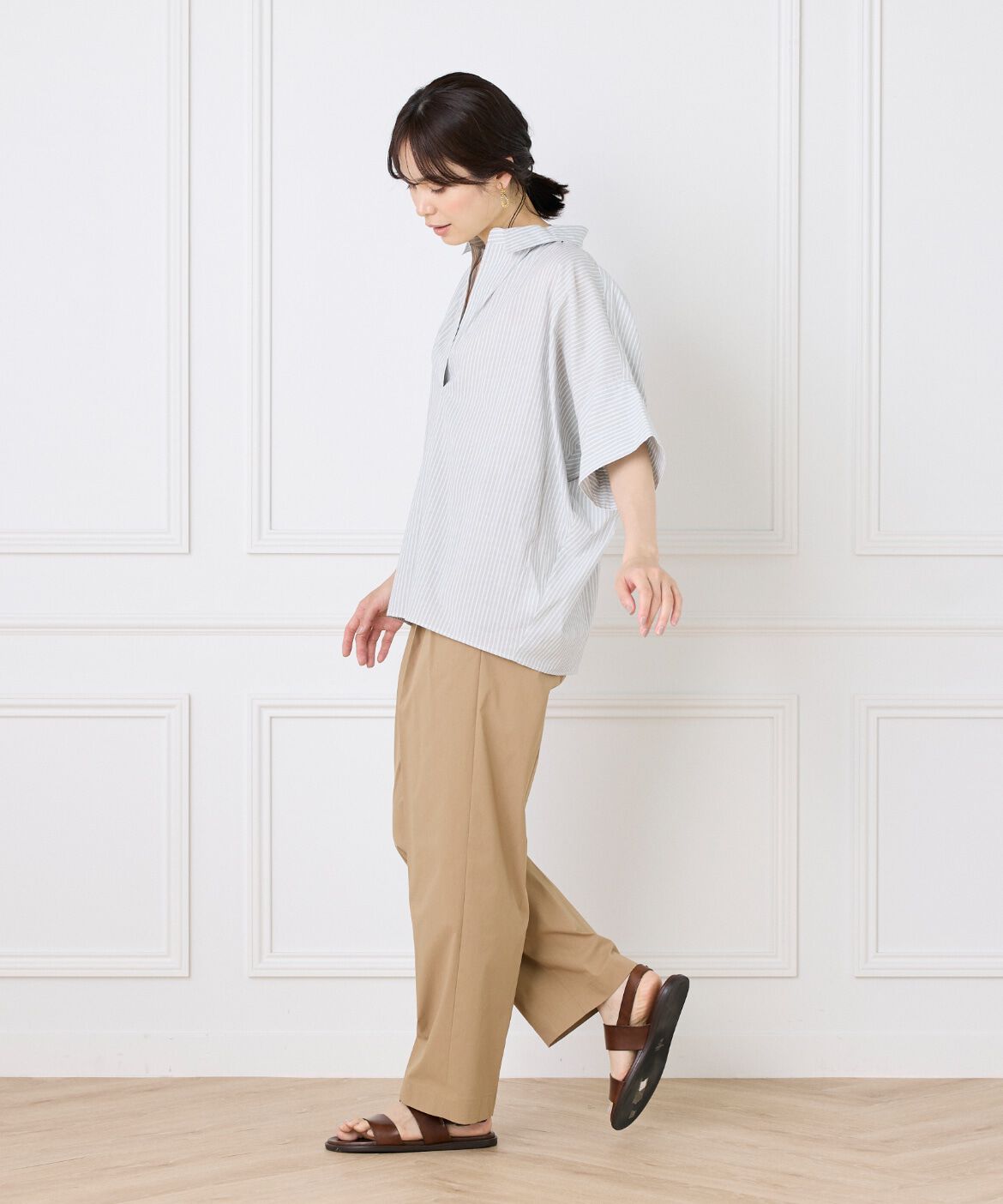 DAY by DAY it&rsquo;s international「タックテーパードイージーパンツ」|スラックス|