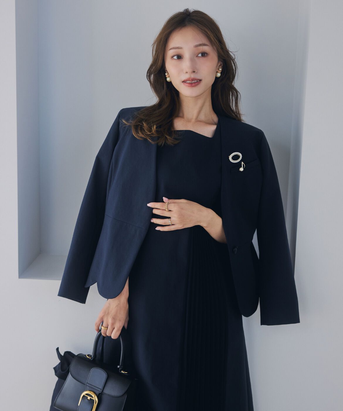 Maglie le cassetto「《ﾌﾟﾗｽｻｲｽﾞ》ﾊﾚ映えﾌﾟﾘｰﾂﾜﾝﾋﾟｰｽ《M Maglie le cassetto&times;」|ワンピース|