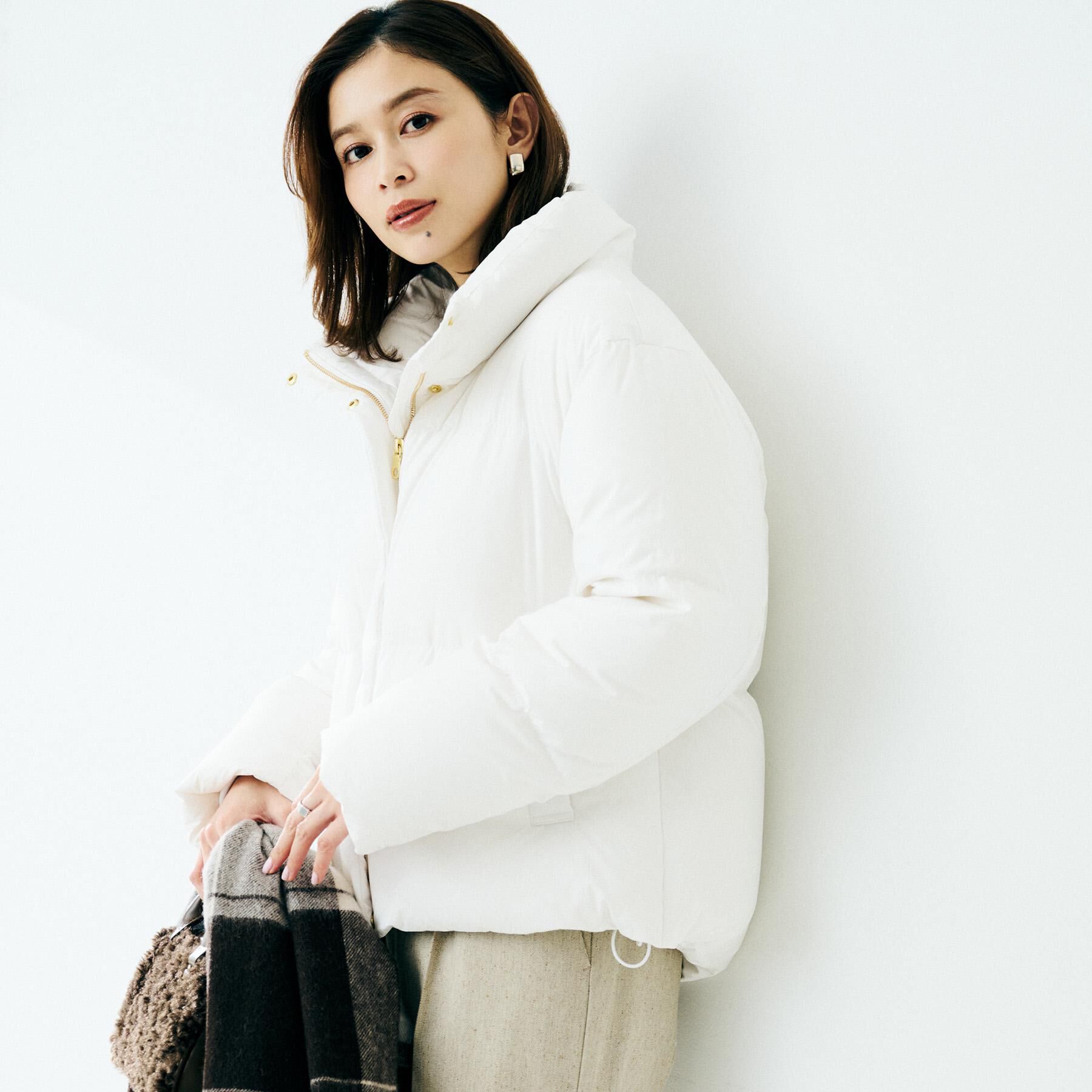 UNTITLED「【トレンド/撥水機能/防寒】ショートダウンコート」|ダウン|オフホワイト(003