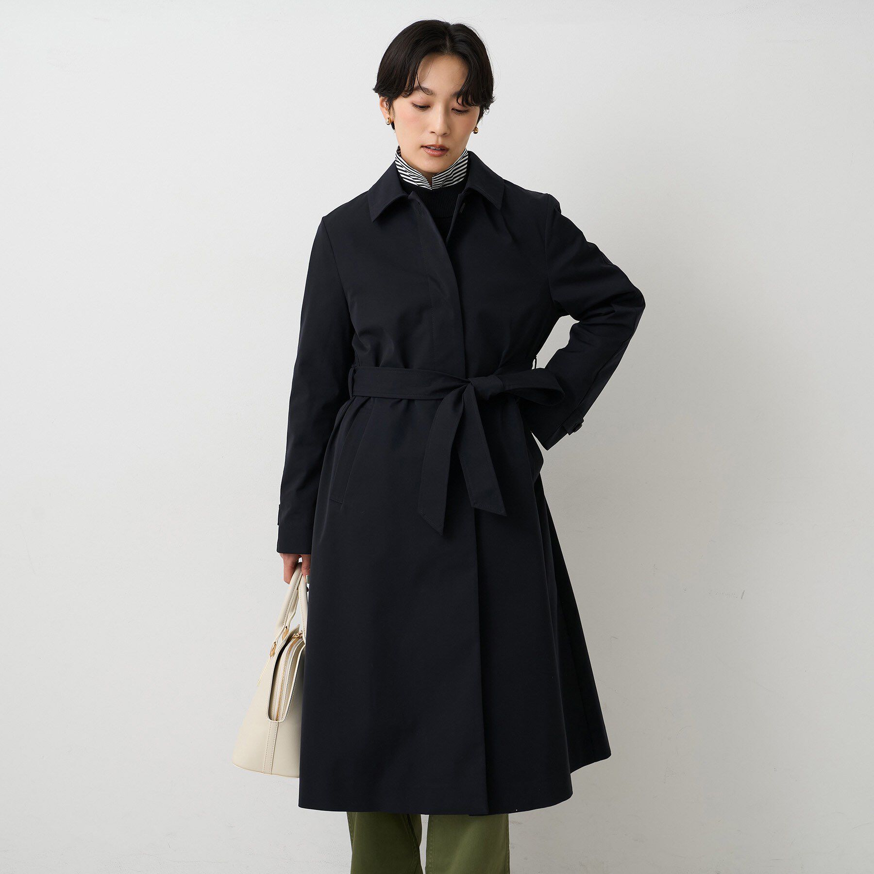 UNTITLED「【はっ水/洗える/セレモニーにも】タスランステンカラーコート」|ステンカラーコート|