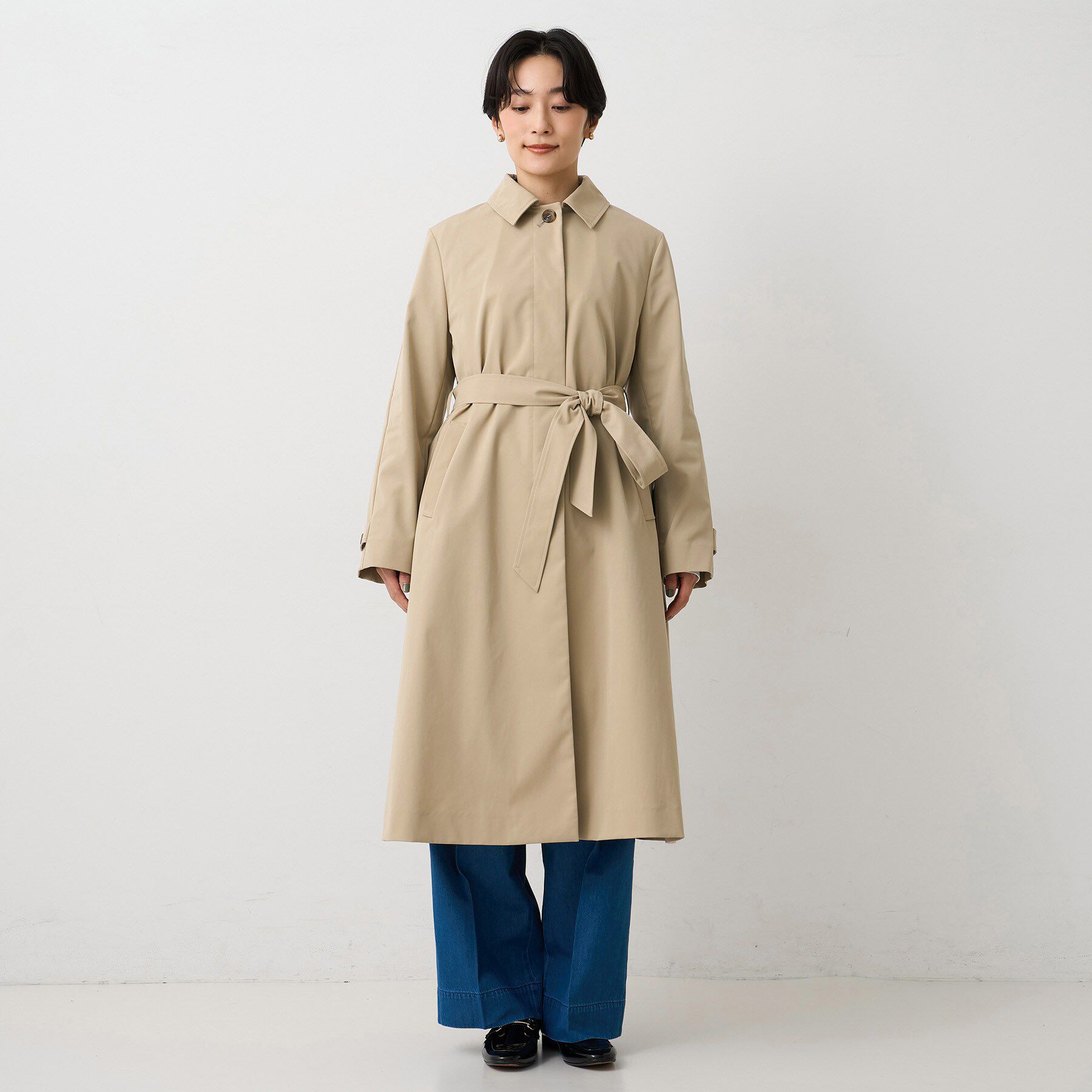 UNTITLED「【はっ水/洗える/セレモニーにも】タスランステンカラーコート」|ステンカラーコート|