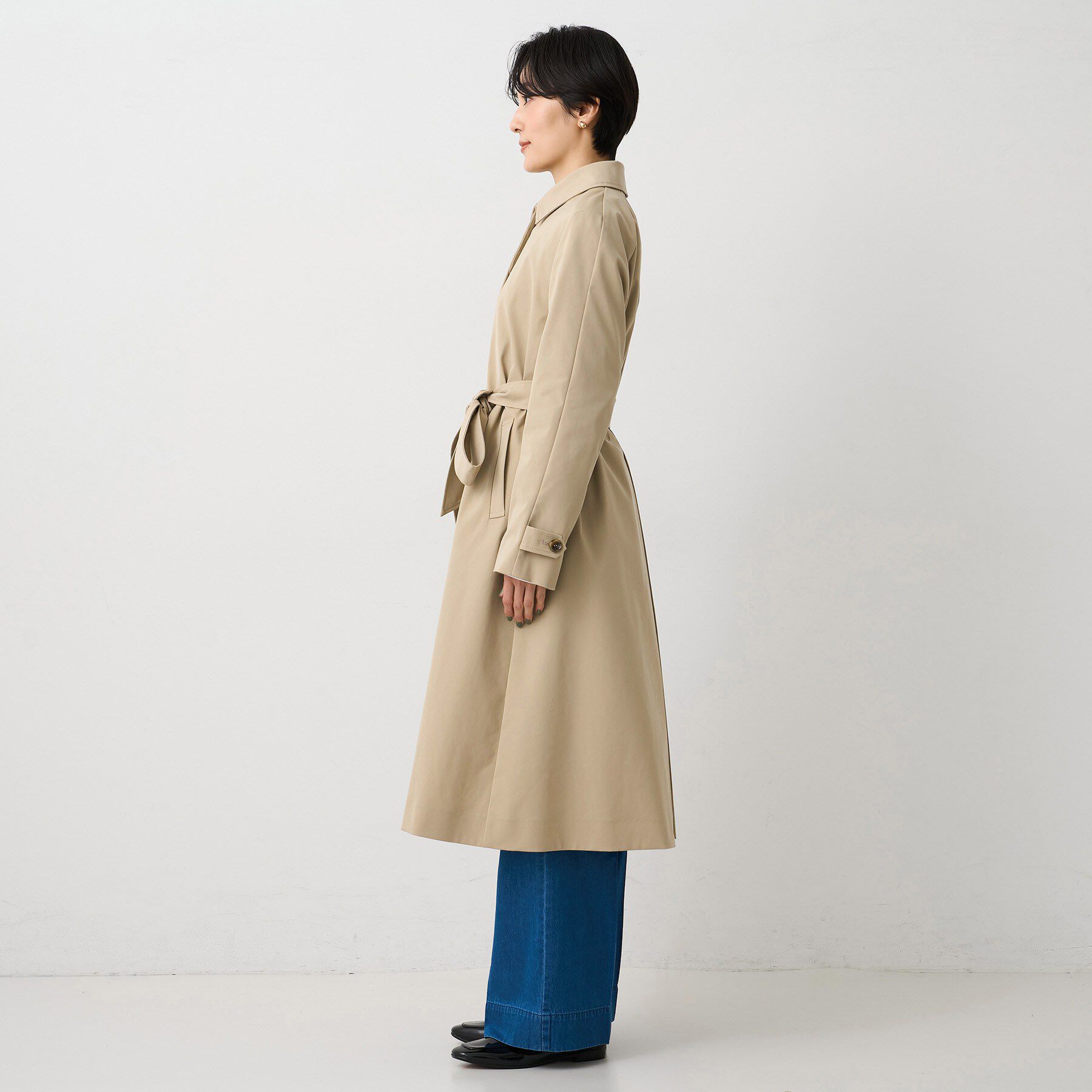 UNTITLED「【はっ水/洗える/セレモニーにも】タスランステンカラーコート」|ステンカラーコート|