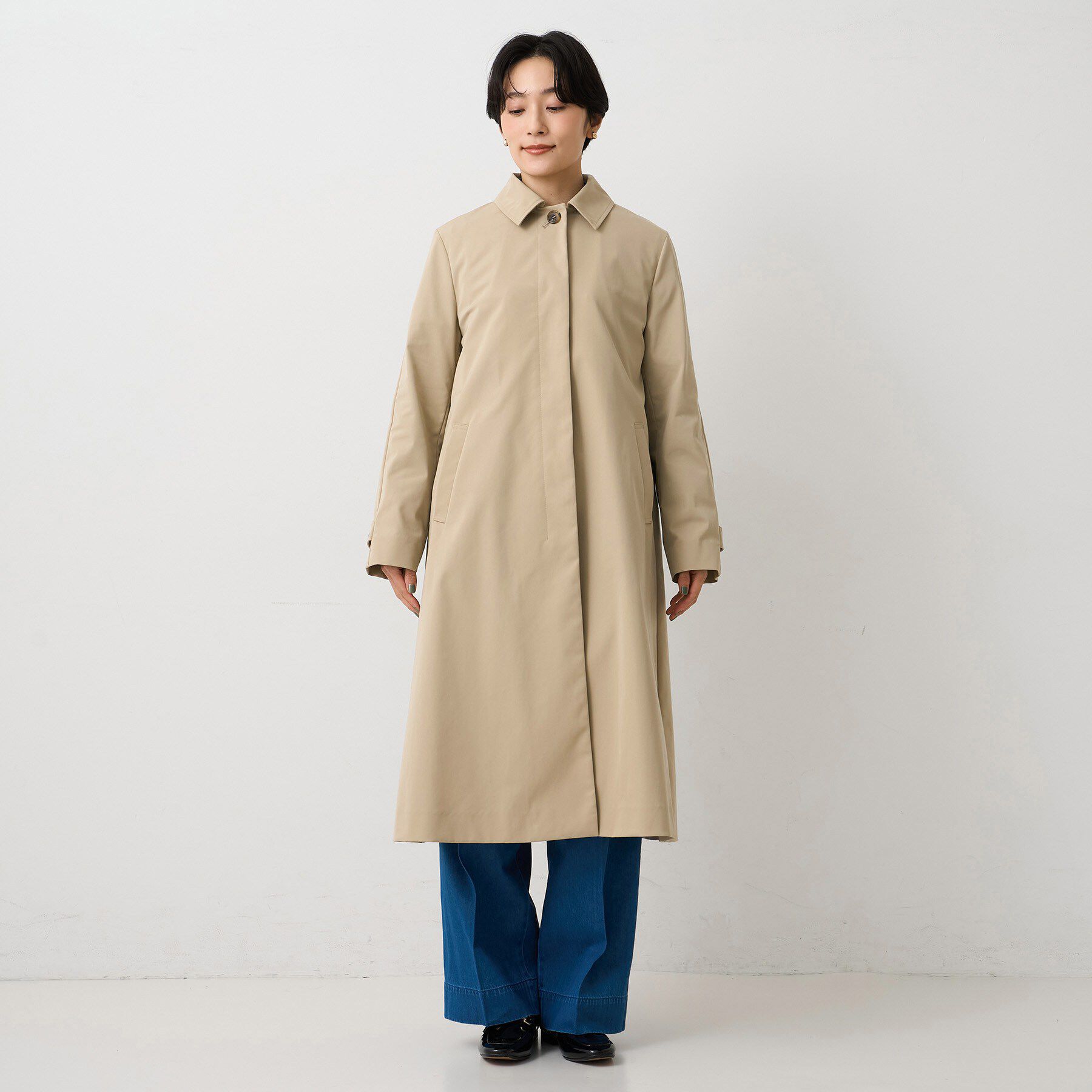 UNTITLED「【はっ水/洗える/セレモニーにも】タスランステンカラーコート」|ステンカラーコート|