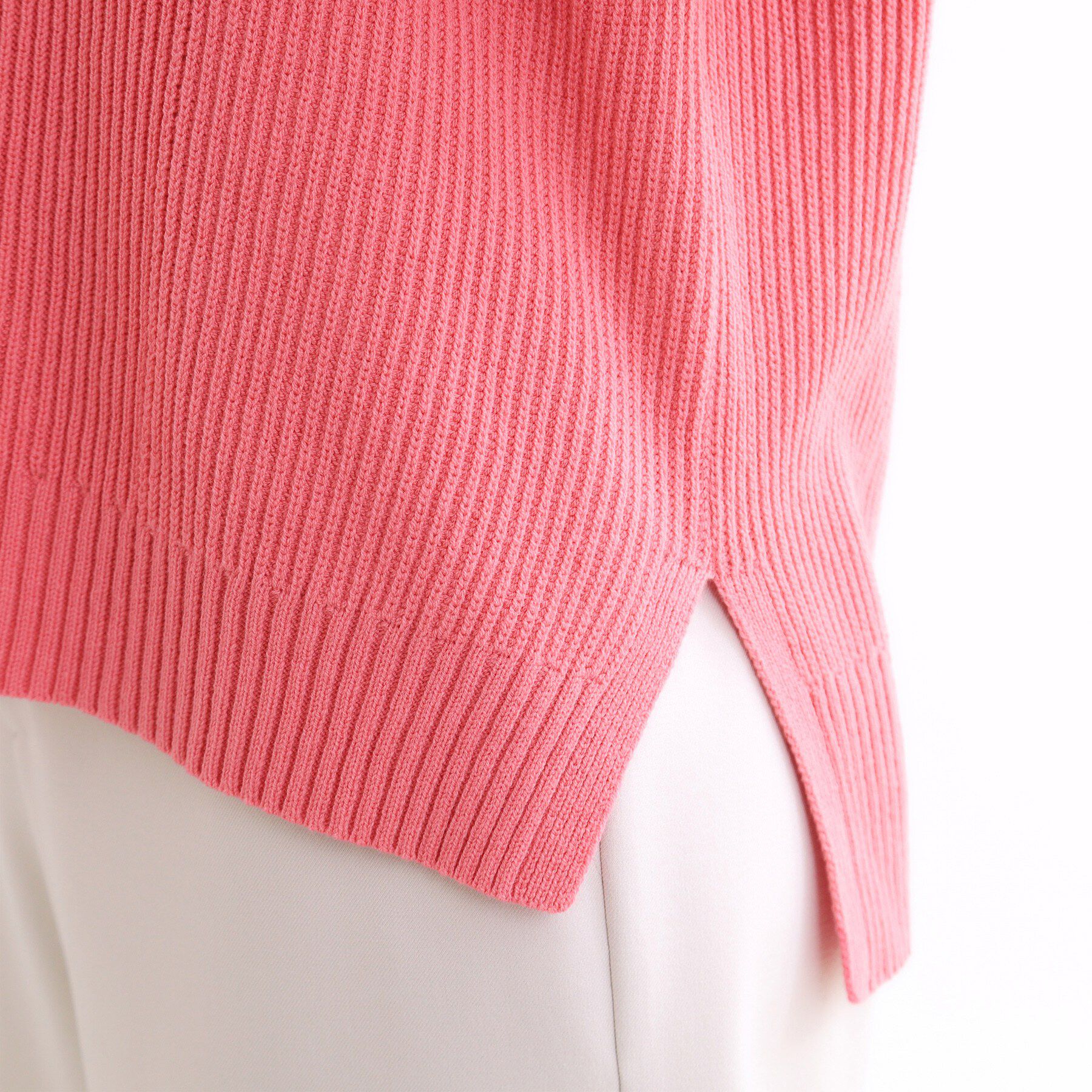 Reflect「【腰回りカバー／長め丈】モックネックニットプルオーバー」|ニット・セーター|