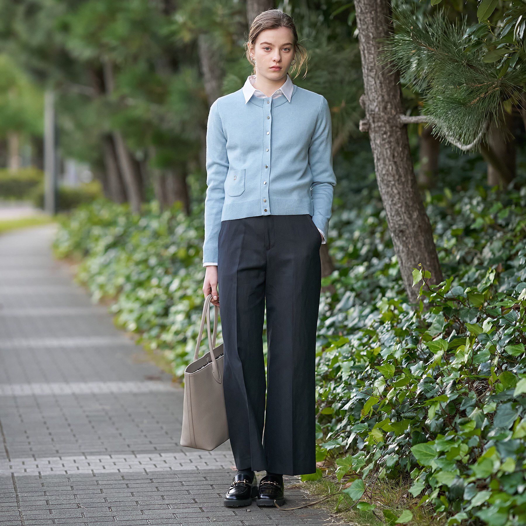 DRESSTERIOR「ウォッシャブルコットンカシミヤカーディガン」|カーディガン|