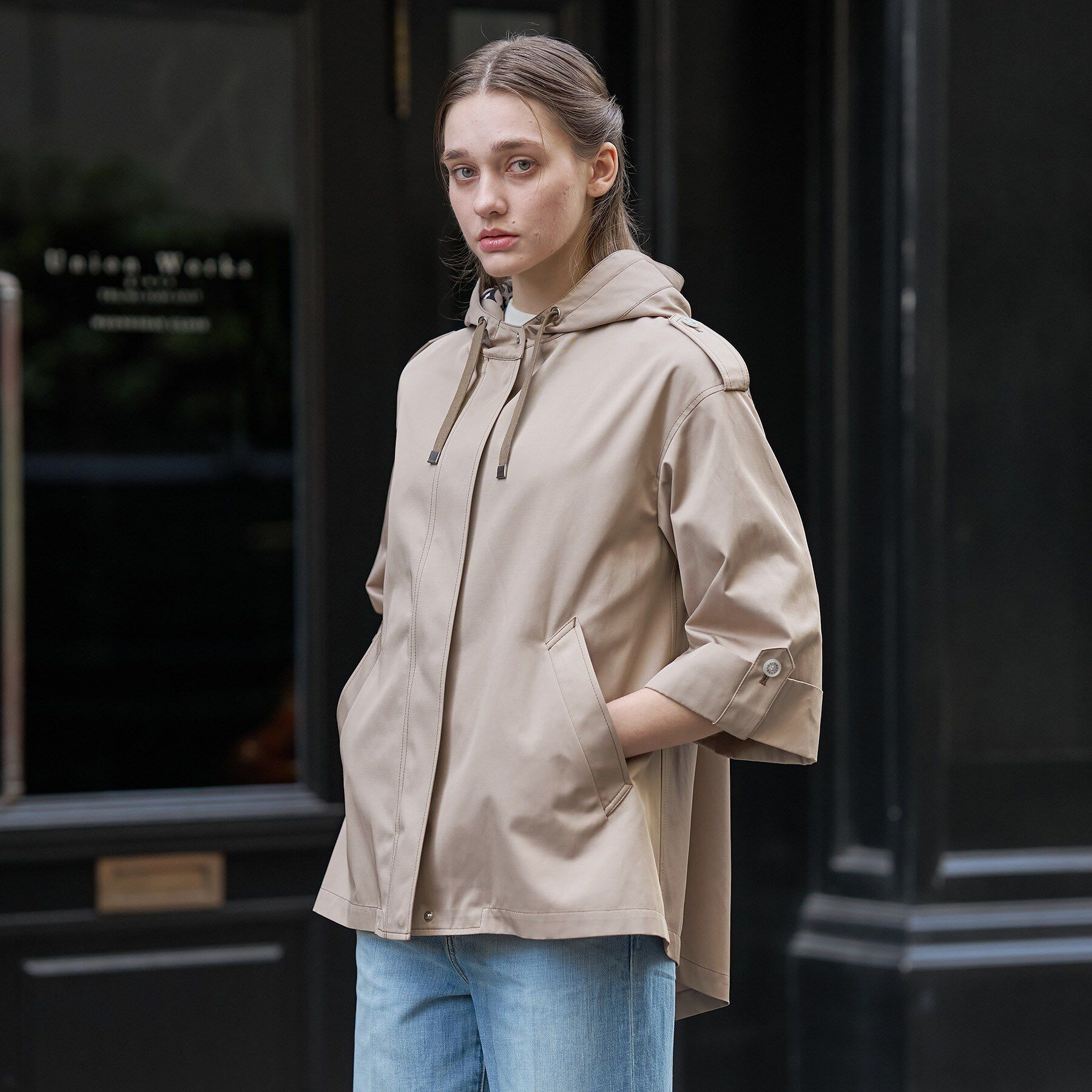 DRESSTERIOR「【撥水素材】Aラインモッズコート」|ブルゾン・スタジャン|