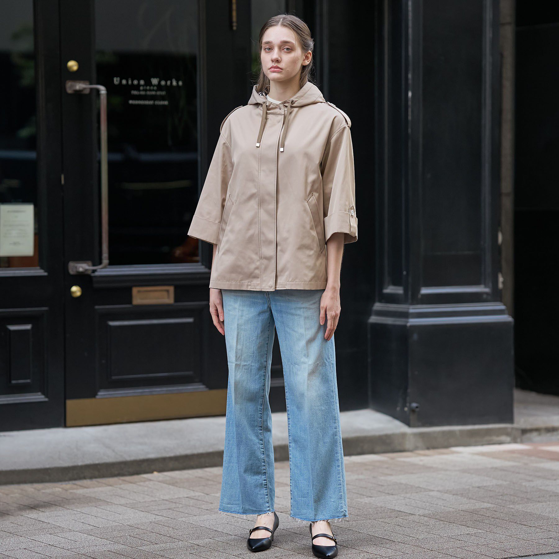 DRESSTERIOR「【撥水素材】Aラインモッズコート」|ブルゾン・スタジャン|