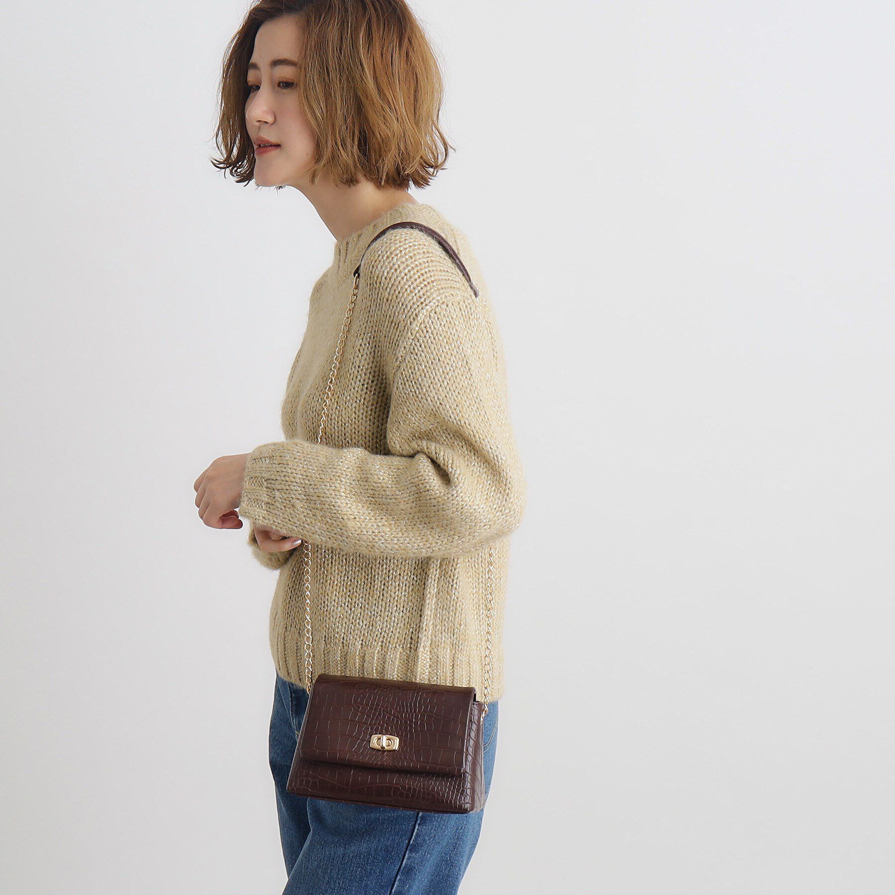 grove「【雑誌掲載】キルトフラップチェーンミニショルダー」|ショルダー・メッセンジャー|