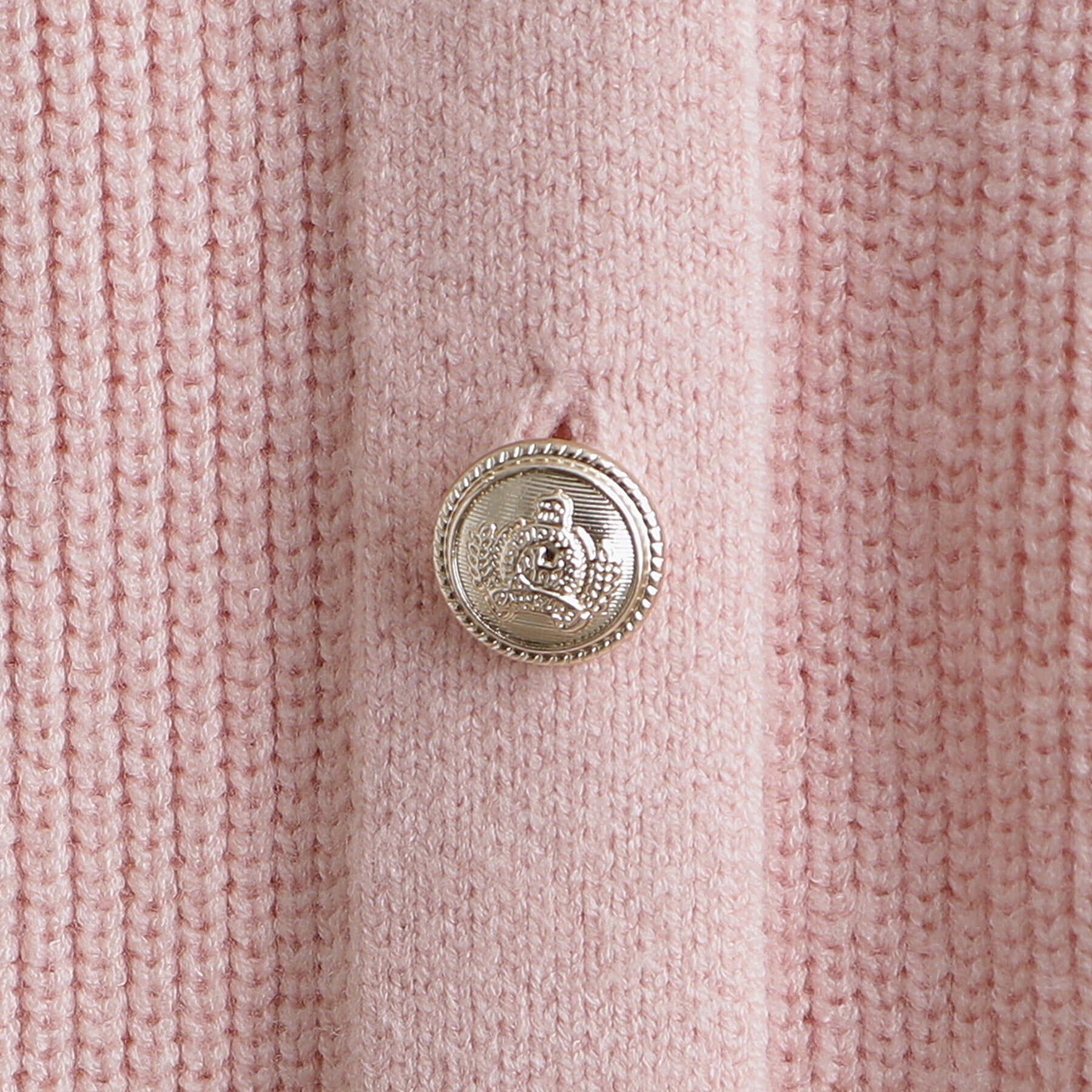 grove「金ボタン畦ラグランニットカーディガン」|カーディガン|