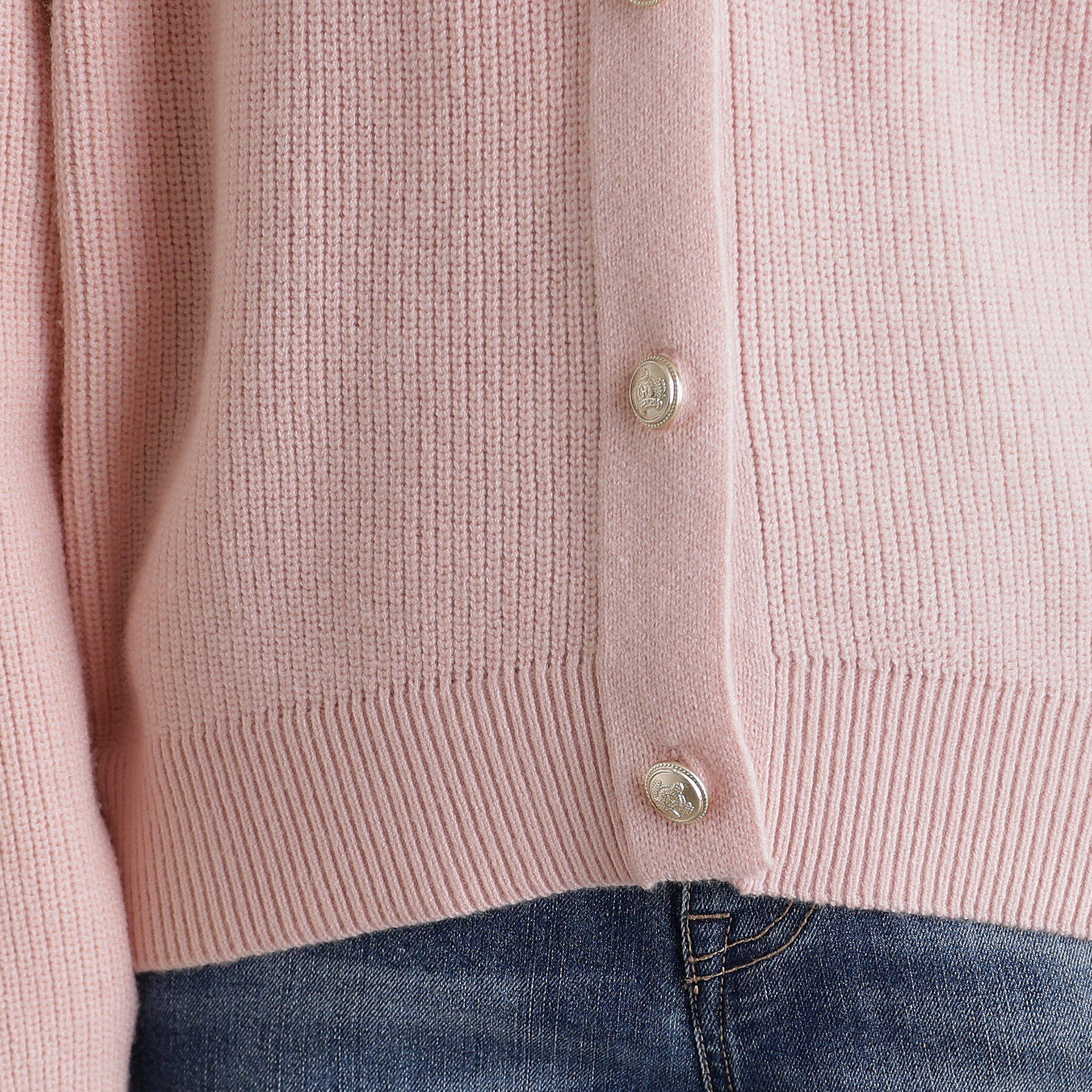 grove「金ボタン畦ラグランニットカーディガン」|カーディガン|