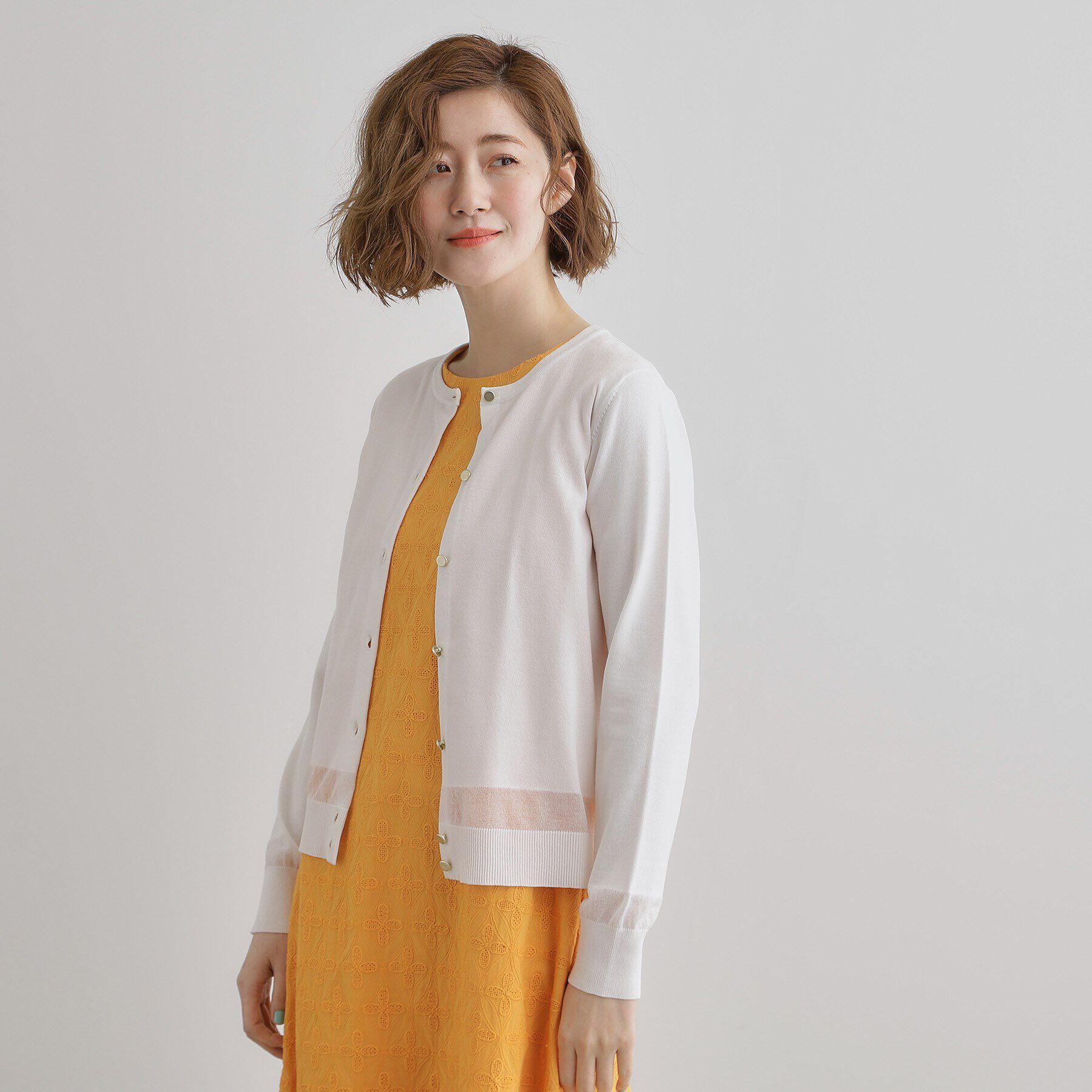 grove「【雑誌掲載】シアー素材使いアンサンブルニット」|その他|