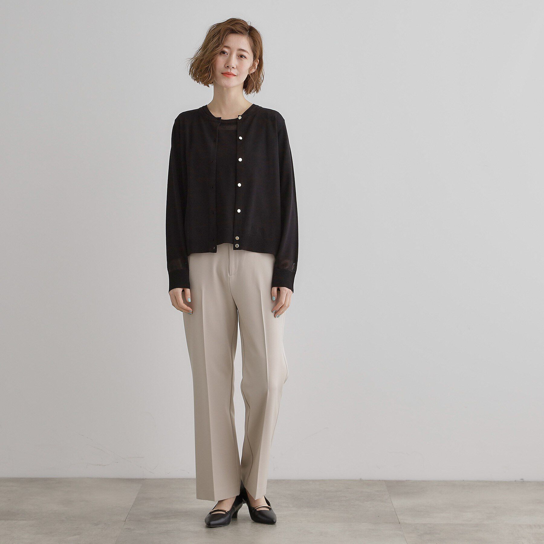 grove「【雑誌掲載】シアー素材使いアンサンブルニット」|その他|