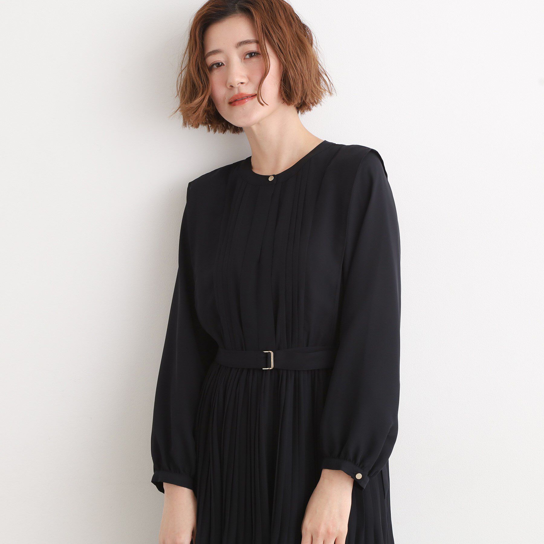 grove「【手洗いOK】シフォンプリーツワンピース」|ワンピース|