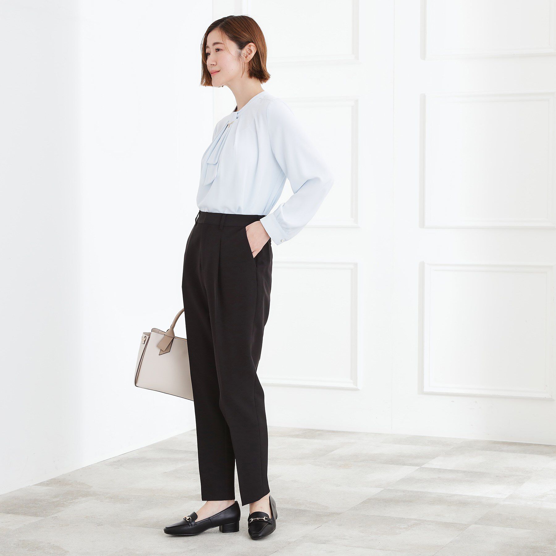 grove「【マシンウォッシュ／防シワ】Wクロステーパードパンツ」|その他|