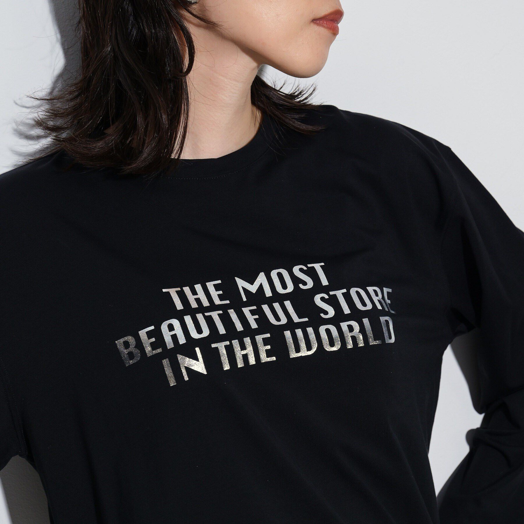 GALLEST「箔ロゴプリントロングTシャツ」|Tシャツ・カットソー|