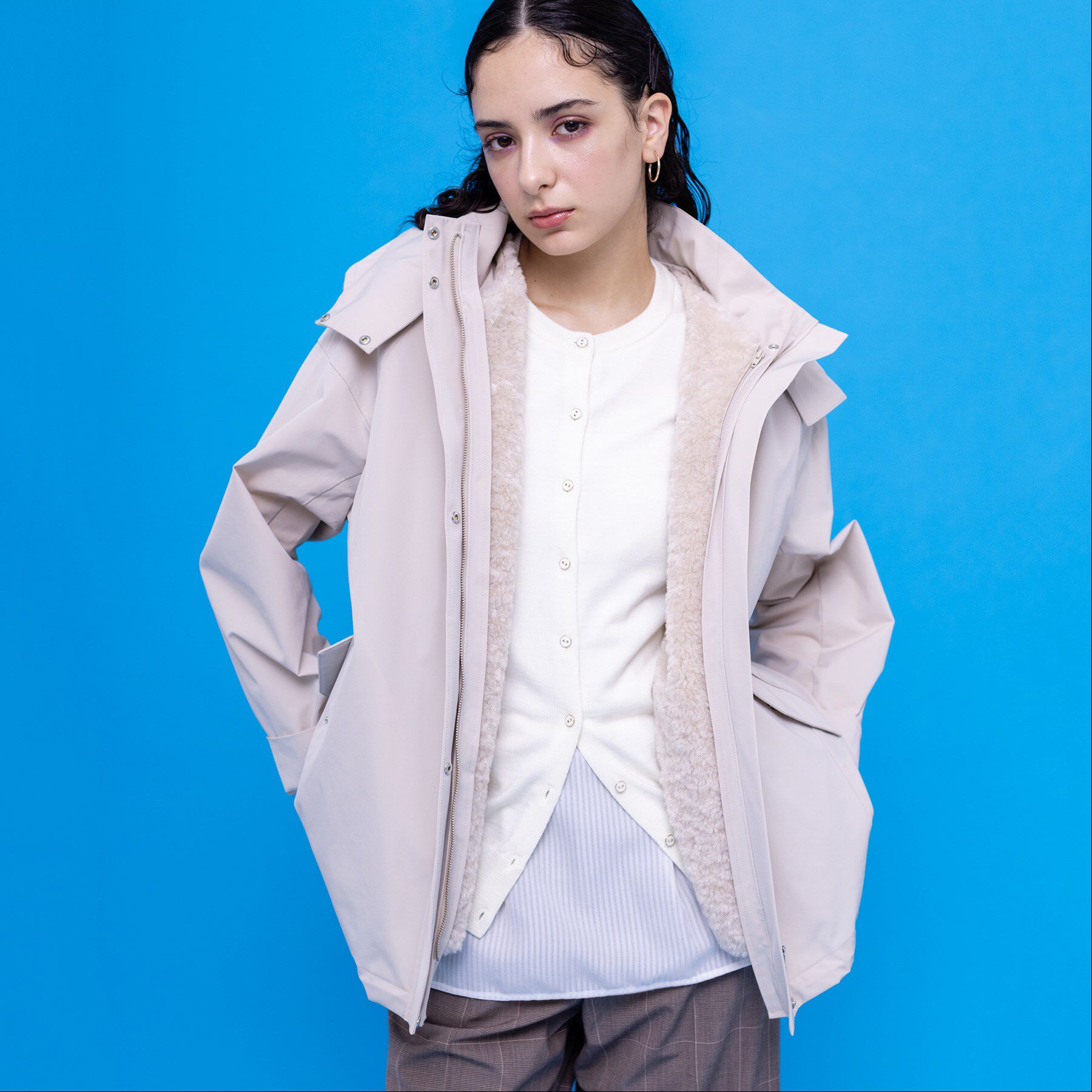 INDIVI「【ファーライナー付き/マルチWAY】マウンテンパーカ」|その他|ライトベージュ(05