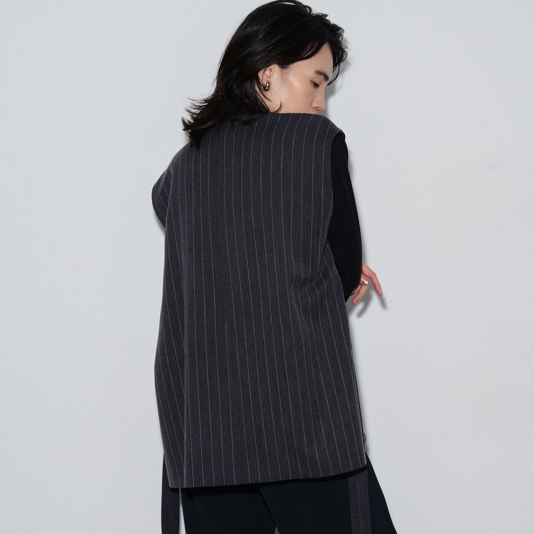 GALLEST「ノーカラーボックスジレ」|ベスト・ジレ|