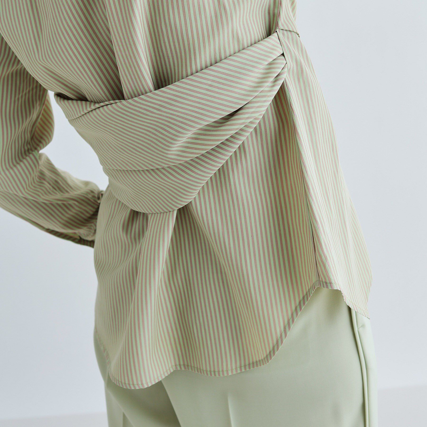 GALLEST「マルチウェイストライプカシュクールシャツ」|シャツ・ブラウス|