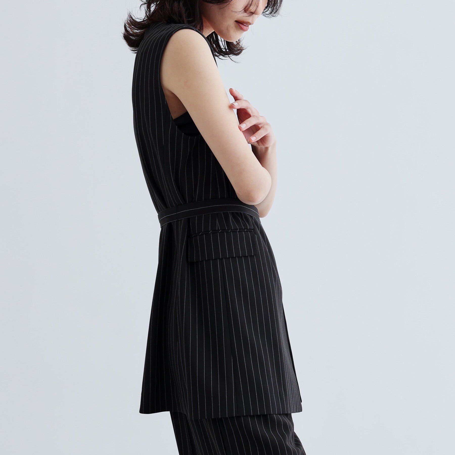 GALLEST「【セットアップ可】ナローベルテッドジレ【カセット服/オケージョン/通勤】」|ベスト・ジレ|