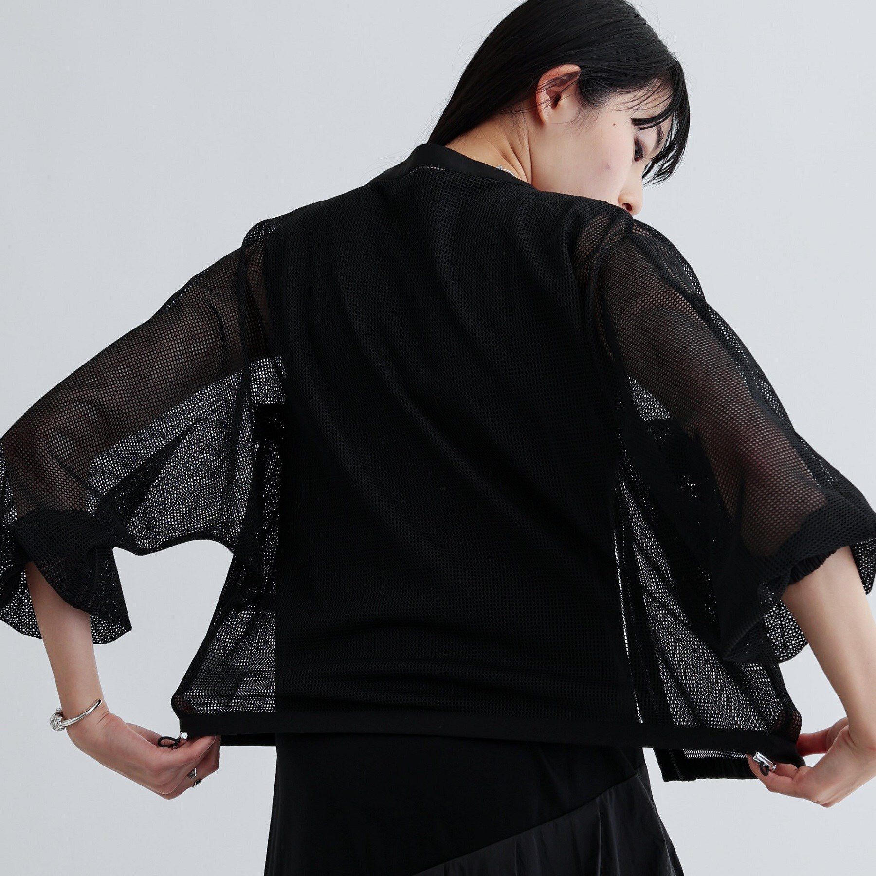 GALLEST「スピンドルメッシュブルゾン」|ブルゾン・スタジャン|