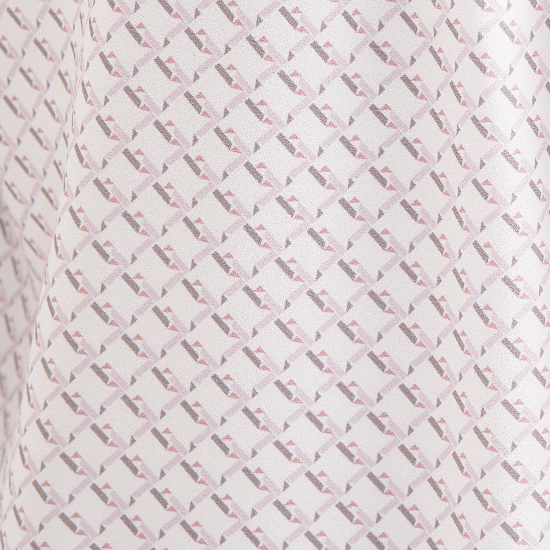 INDIVI「【セレモニー／洗える／透けにくい】ダイヤ柄プリントブラウス」|シャツ・ブラウス|