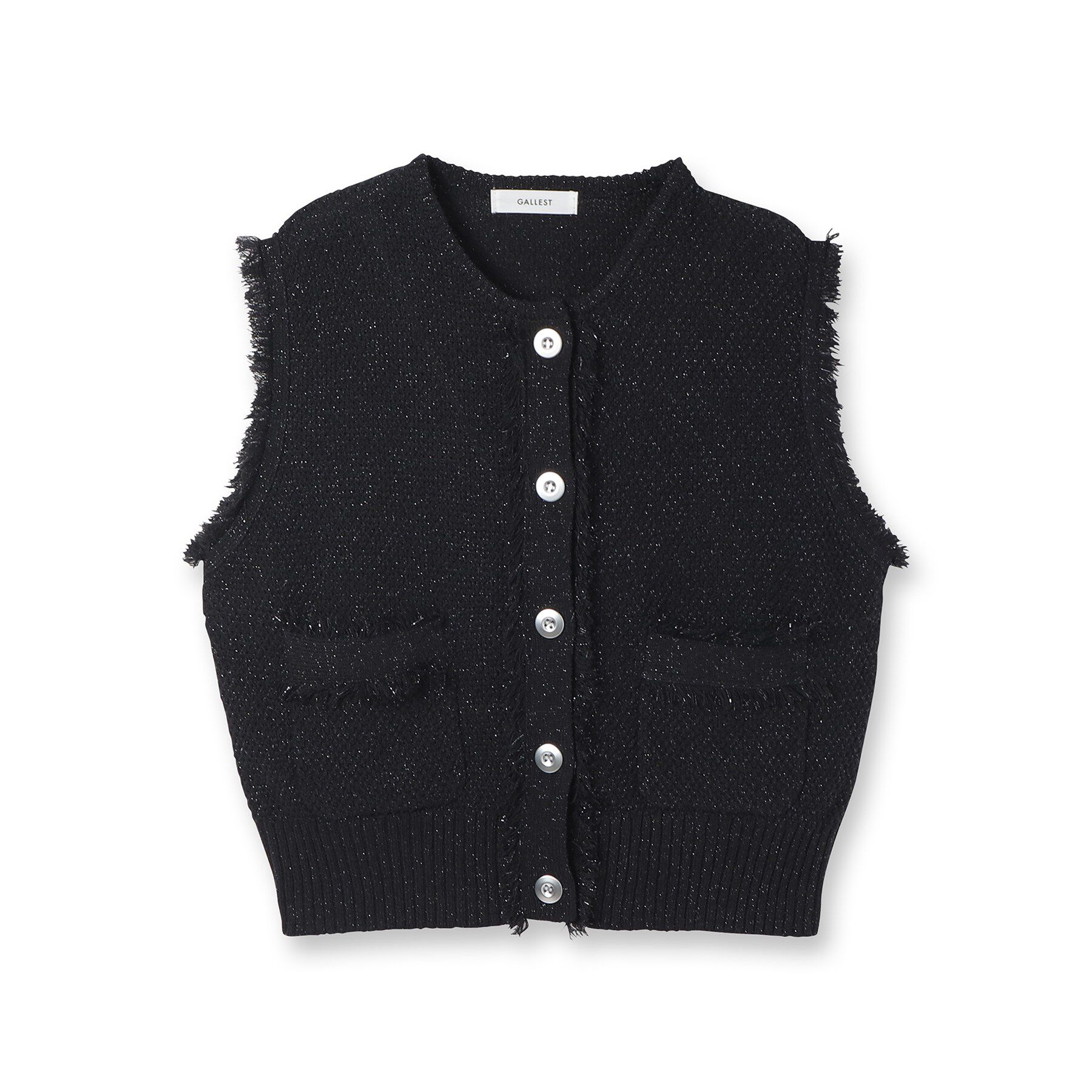 GALLEST「【オケージョン対応】ラメニットベスト」|ベスト・ジレ|