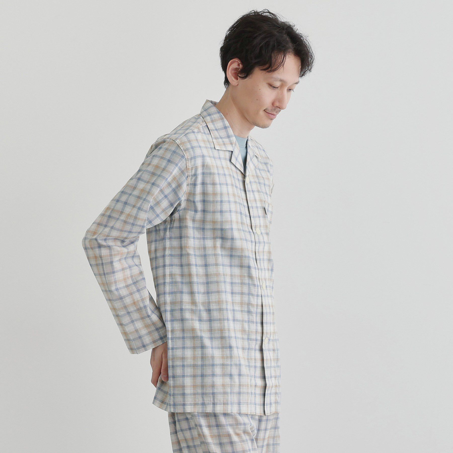 TAKEO KIKUCHI「ギンガムチェックテーラードパジャマ」|ルームウェア|