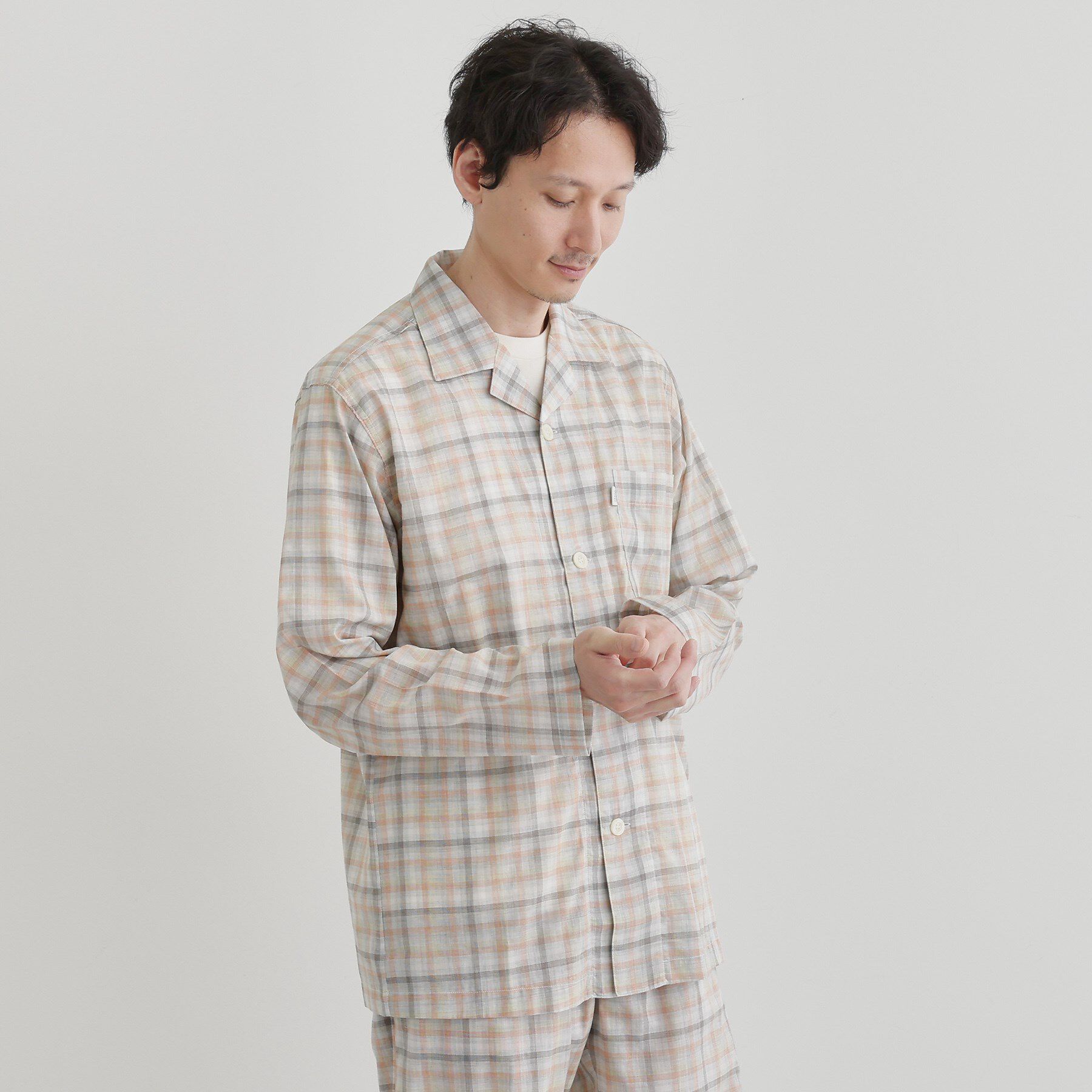 TAKEO KIKUCHI「ギンガムチェックテーラードパジャマ」|ルームウェア|