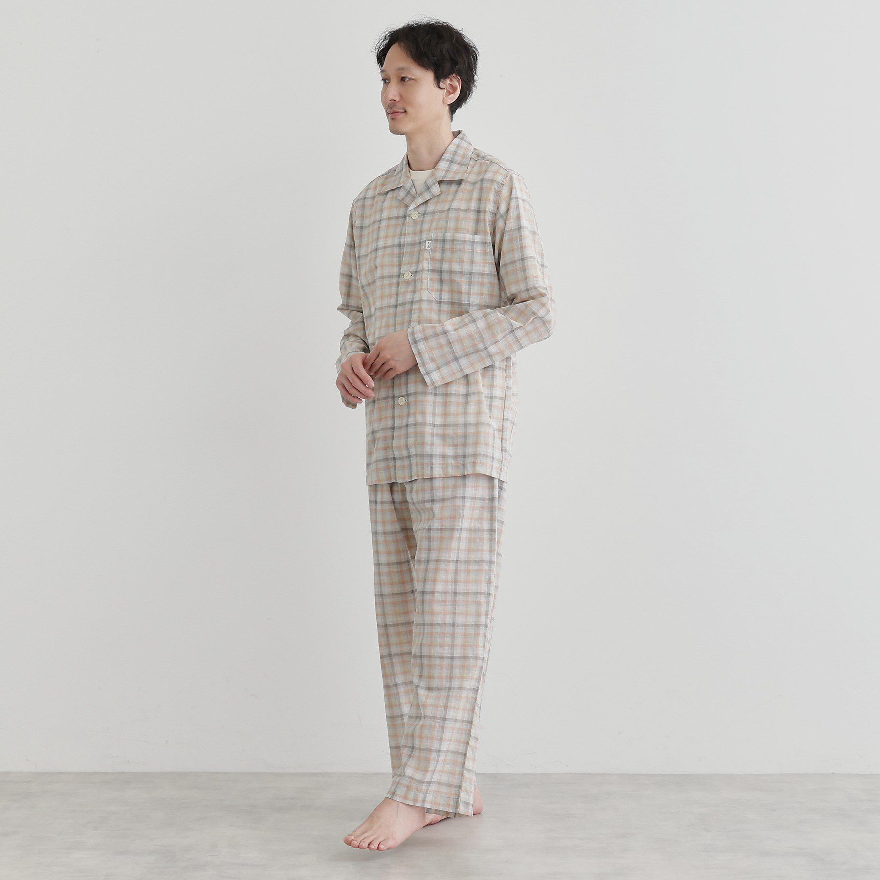 TAKEO KIKUCHI「ギンガムチェックテーラードパジャマ」|ルームウェア|