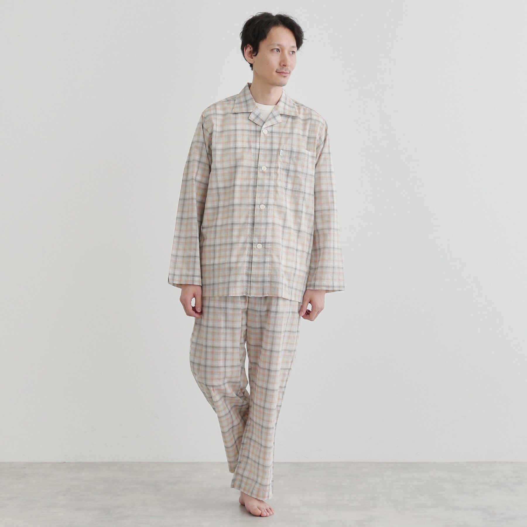 TAKEO KIKUCHI「ギンガムチェックテーラードパジャマ」|ルームウェア|