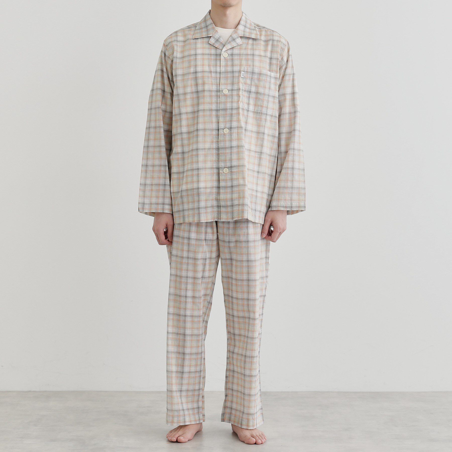 TAKEO KIKUCHI「ギンガムチェックテーラードパジャマ」|ルームウェア|