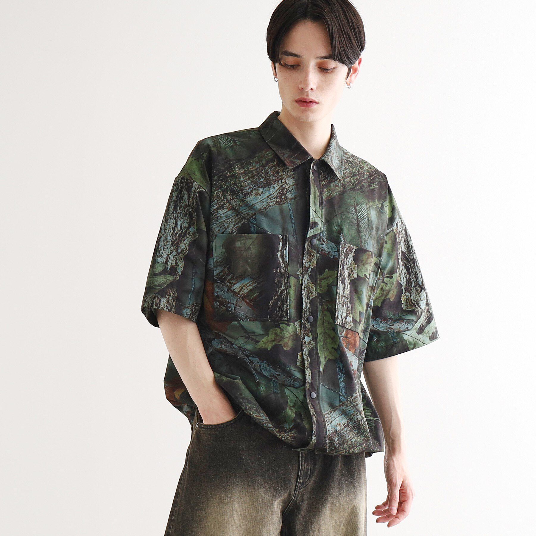 tk.TAKEO KIKUCHI「リアルツリーカモフラシャツ」|シャツ・ブラウス|