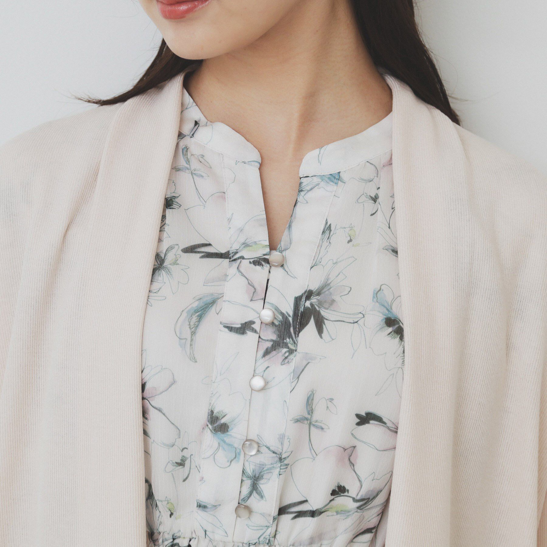 index「シアージャージミドル丈カーディガン【接触冷感/UVケア/洗濯機洗い可】」|カーディガン|