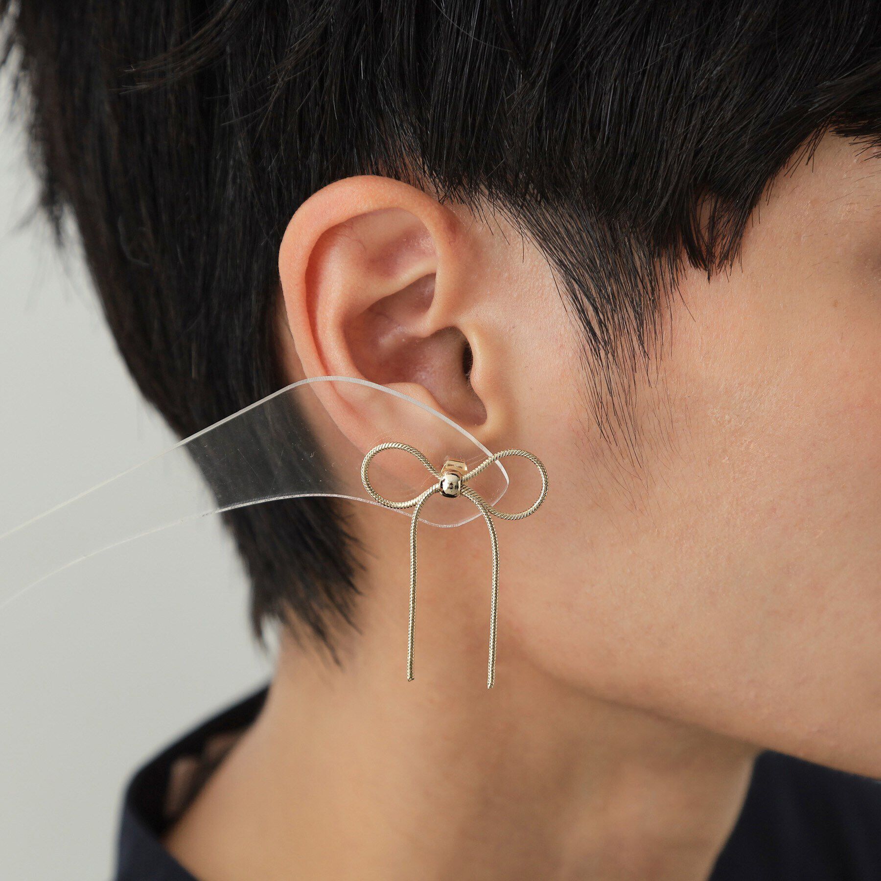 OPAQUE.CLIP「リボンピアス」|ピアス|