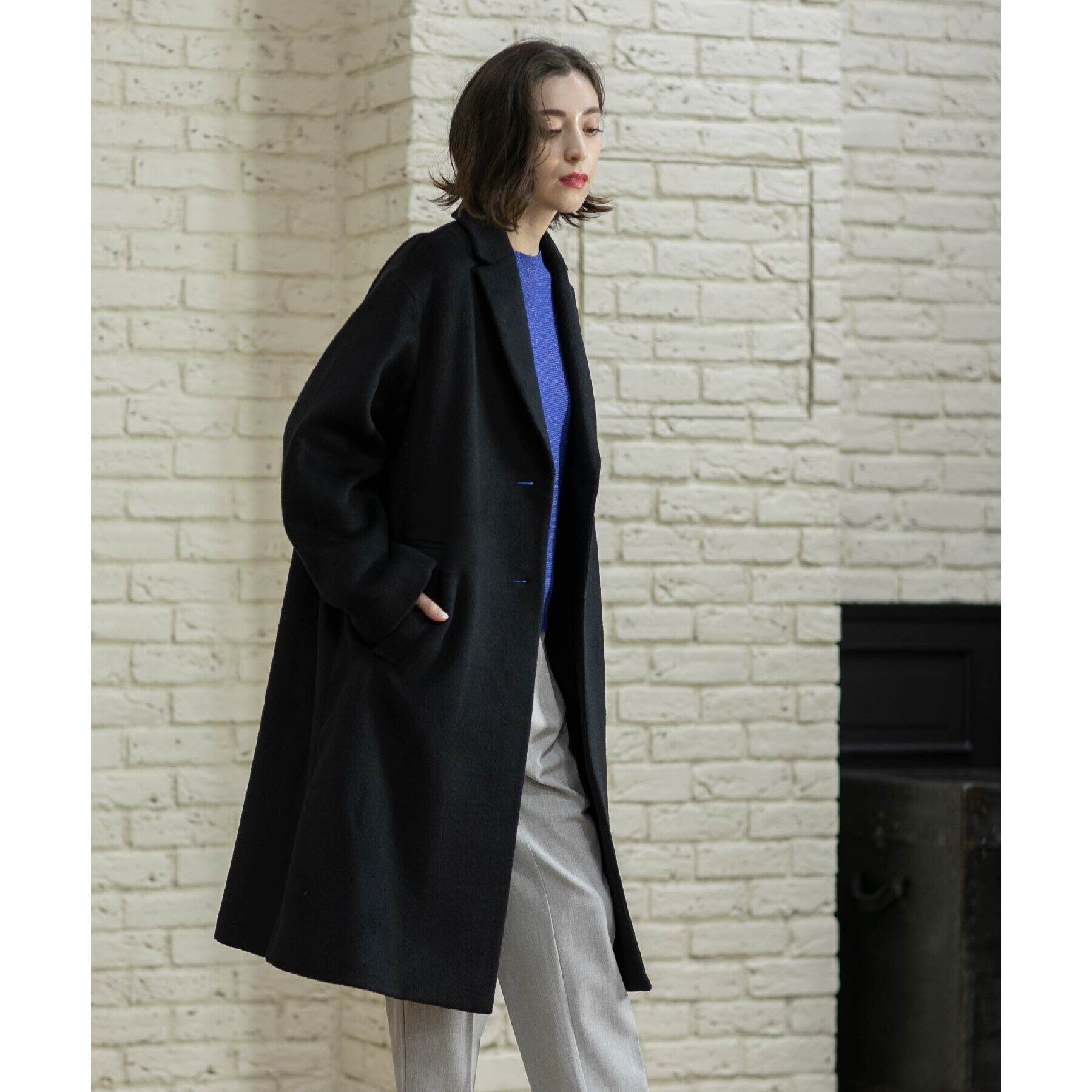 OPAQUE.CLIP「ウールカシミヤブレンド チェスターコート」|チェスターコート|