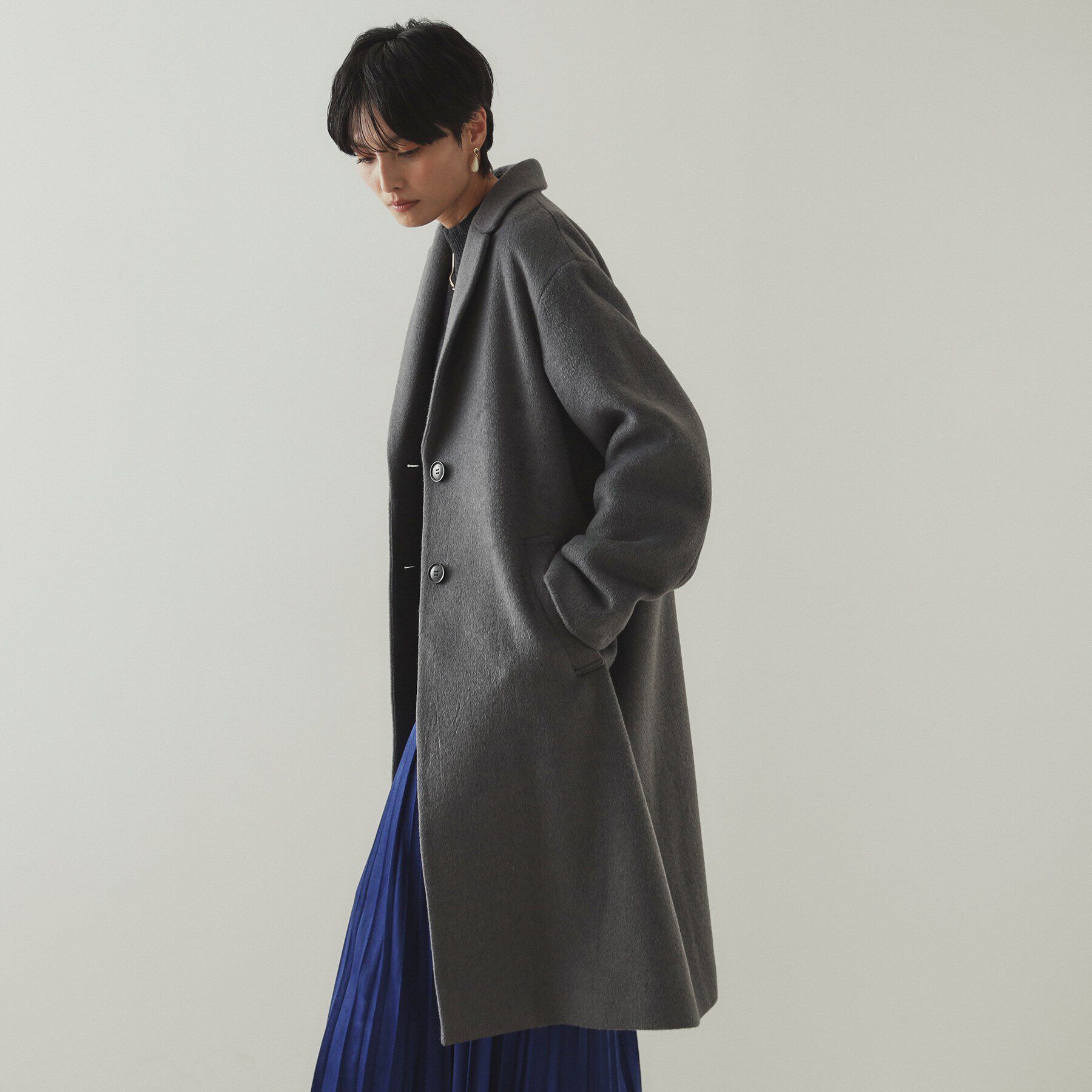 OPAQUE.CLIP「ウールカシミヤブレンド チェスターコート」|チェスターコート|