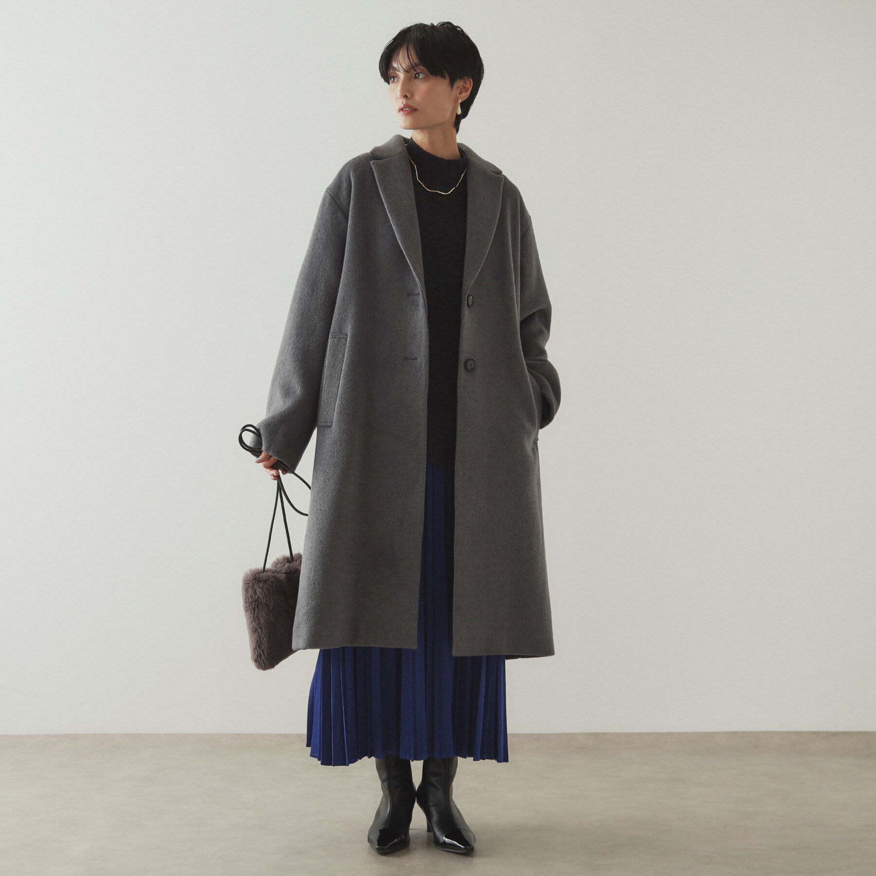OPAQUE.CLIP「ウールカシミヤブレンド チェスターコート」|チェスターコート|